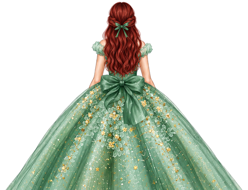 Ilustração da debutante Júlia